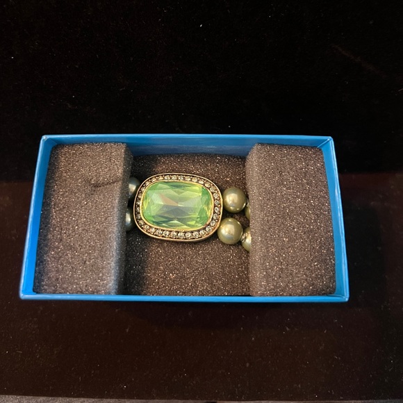 HEIDI DAUS "Exquisite Elegance"(Chrysolite) Double Strand Bracelet NIB M/L - Picture 8 of 10